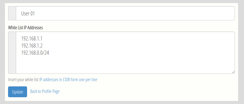 How to insert IP addresses